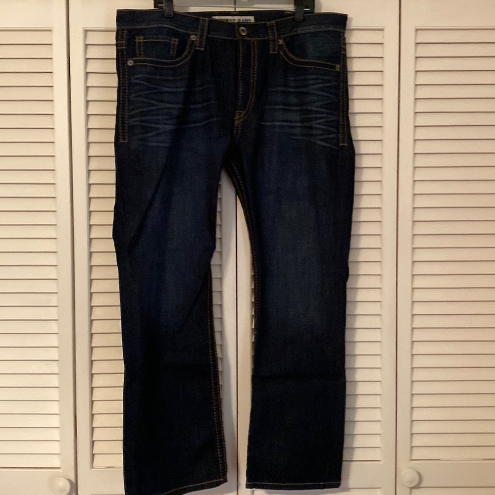 Men’s Express Jeans - Kingston Classic Fit, Boot Cut. 38 x 30. Nearly New!